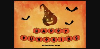 Happy Pumpkins Font Poster 1
