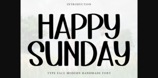 Happy Sunday Font Poster 1