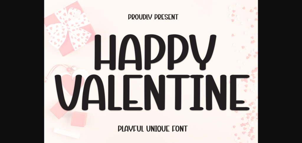 Happy Valentine Font Poster 1