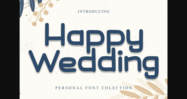 Happy Wedding Font Poster 3