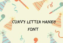 Curvy Letter Handy Fonts