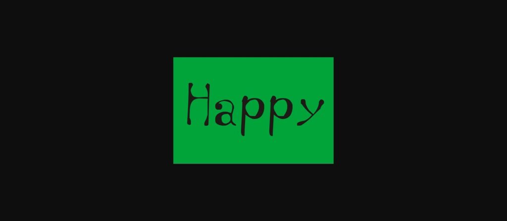 Happy Font Poster 1