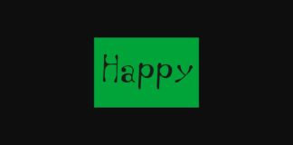 Happy Font Poster 1