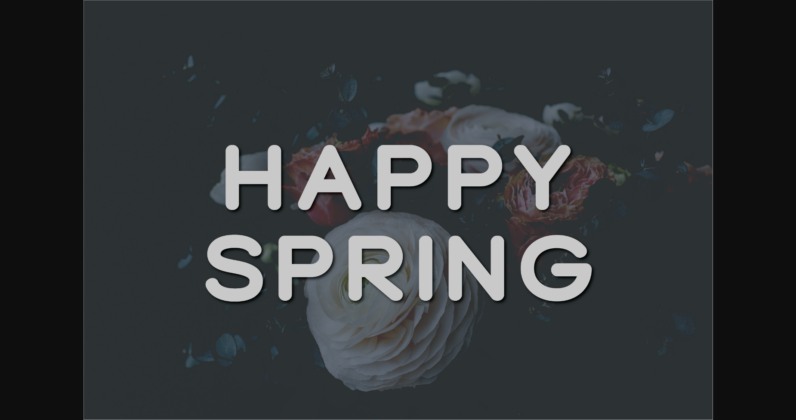 Happy Spring Font Poster 3