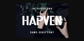 Hapven Font Poster 1