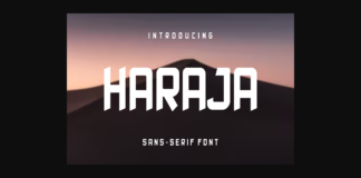 Haraja Font Poster 1