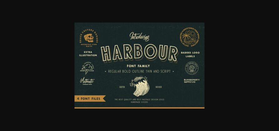 Harbour Font Poster 3