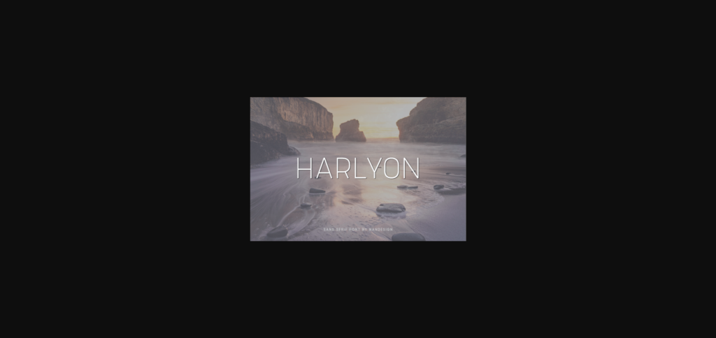 Harlyon Font Poster 3