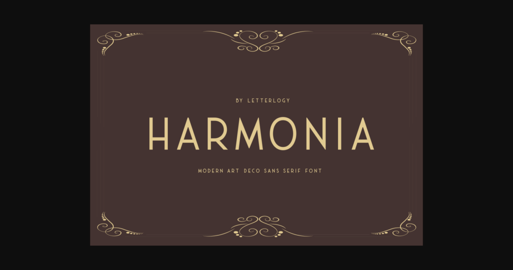 Harmonia Font Poster 3