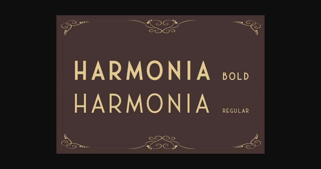 Harmonia Font Poster 5