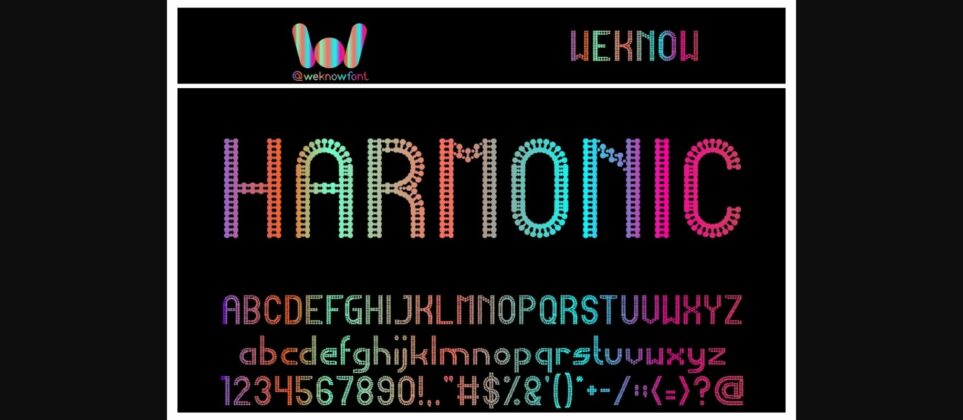 Harmonic Font Poster 3