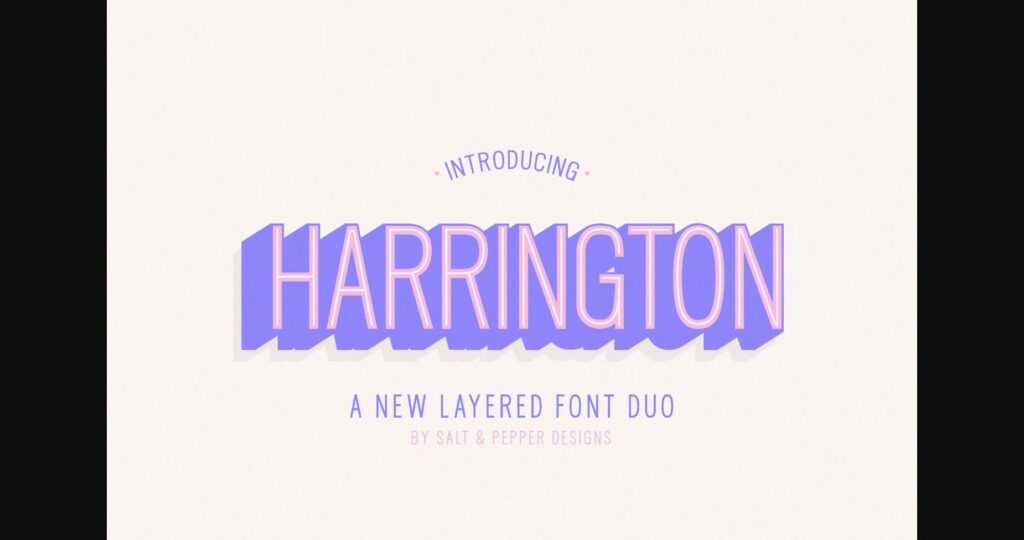 Harrington Family Font Poster 3