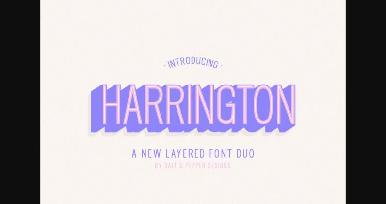 Harrington Family Font Poster 3