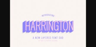 Harrington Family Font Poster 1