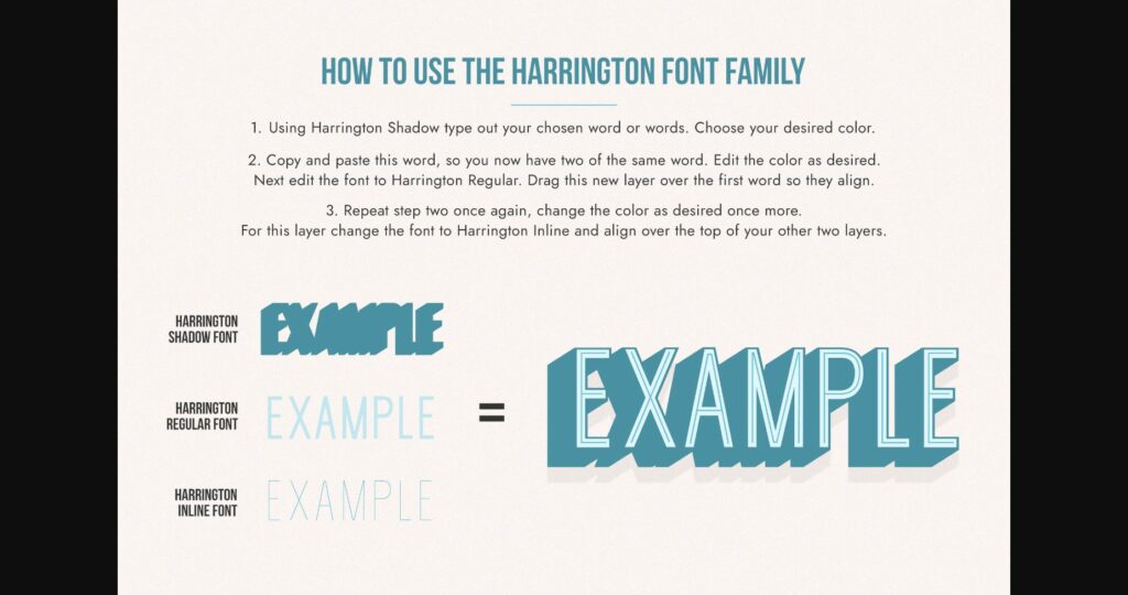 Harrington Family Font Poster 10