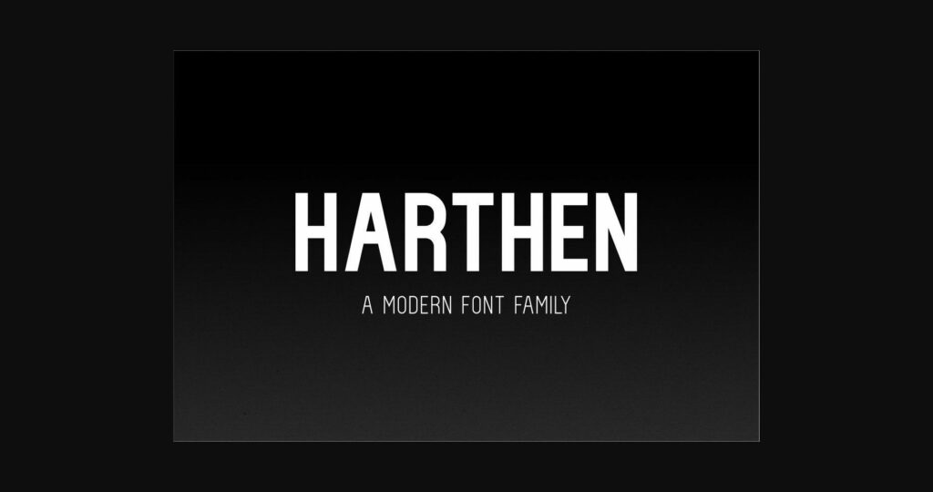 Harthen Font Poster 3