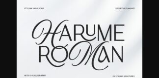 Harume Roman Font Poster 1