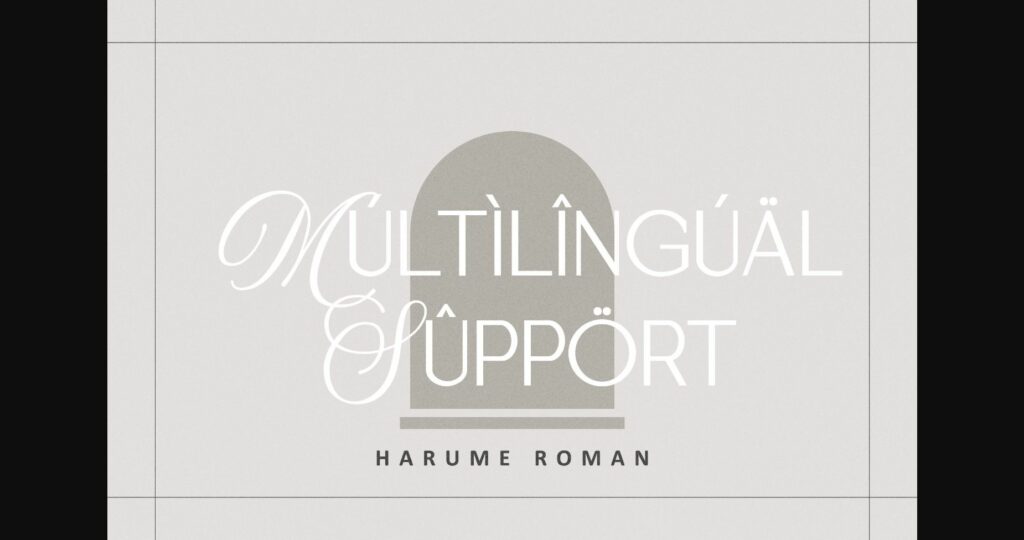 Harume Roman Font Poster 10