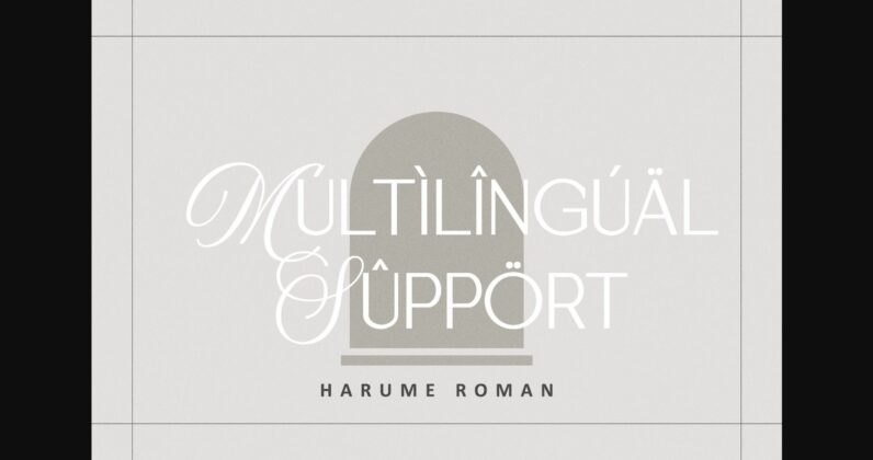 Harume Roman Font Poster 10