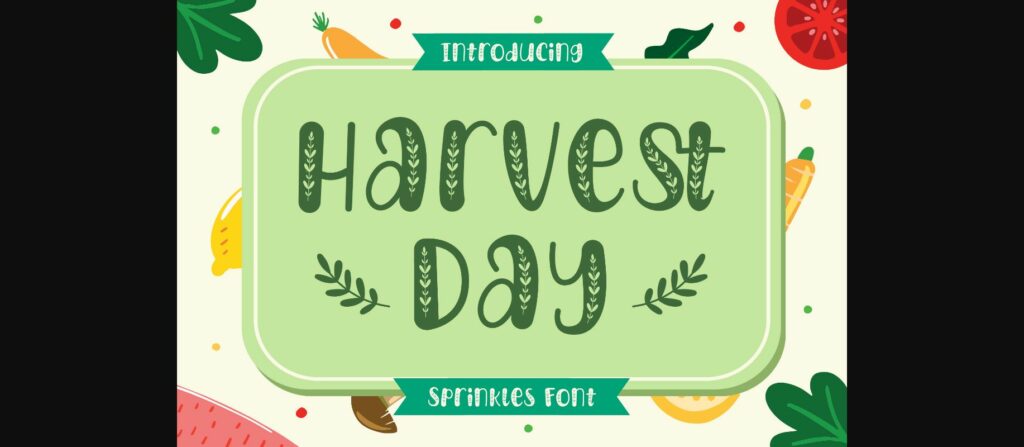 Harvest Day Font Poster 1