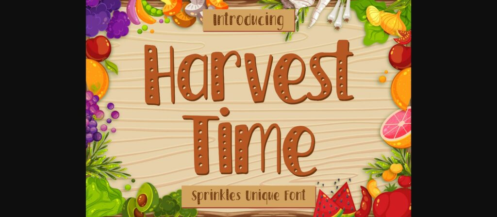 Harvest Time Font Poster 1