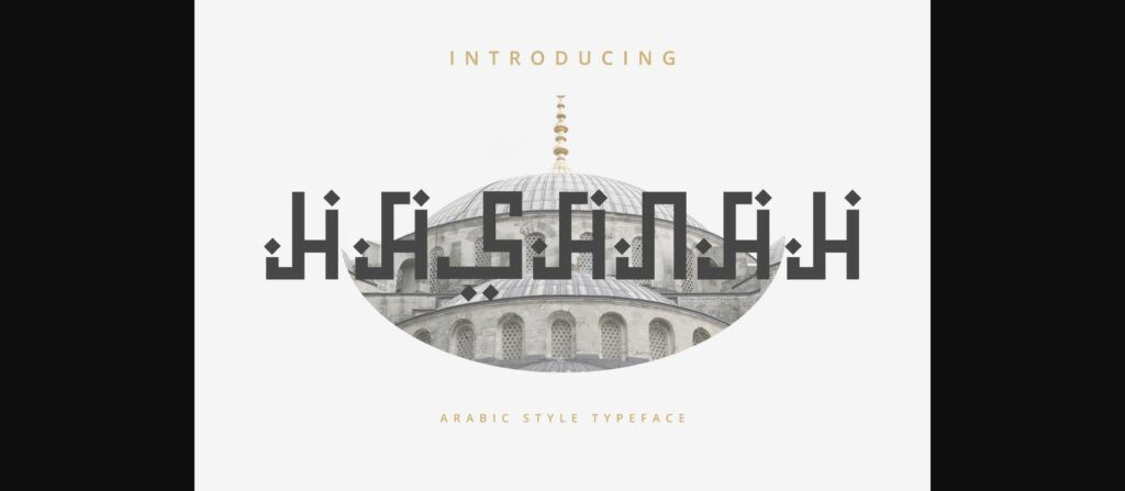 Hasanah - Arabic Style Typeface Font Poster 3