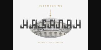 Hasanah - Arabic Style Typeface Font Poster 1