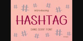 Hashtag Font Poster 1