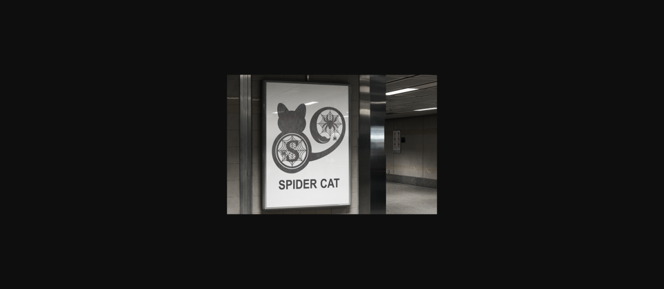 Haunted Cat Spider Font Poster 6