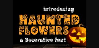 Haunted Flowers Font Poster 1