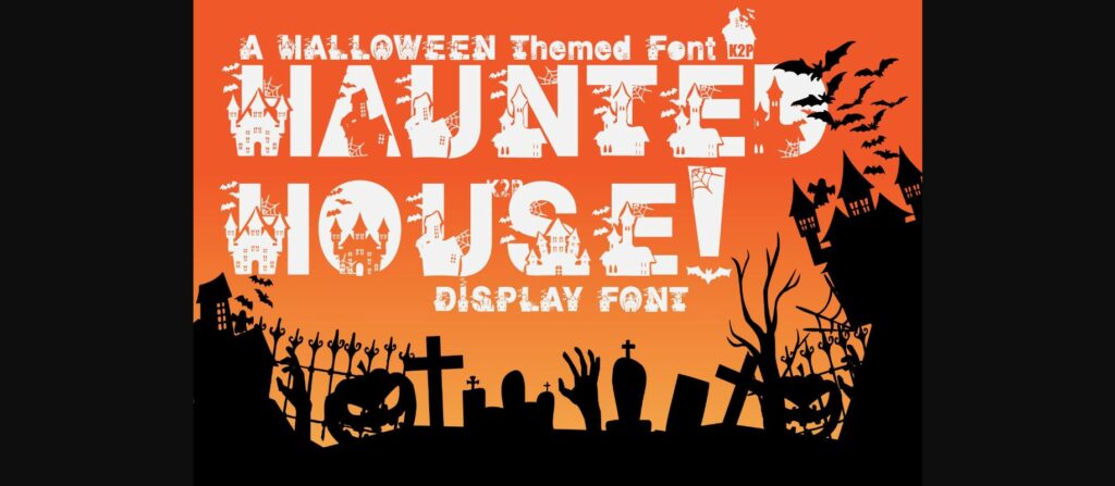 Haunted House Font Poster 1