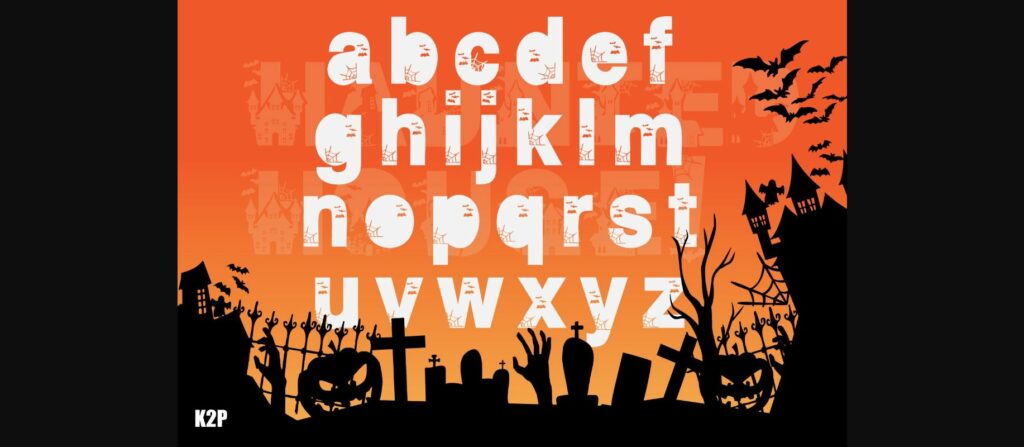 Haunted House Font Poster 5