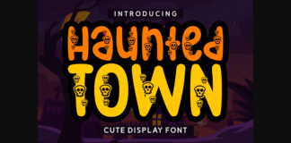 Haunted Town Font Poster 1