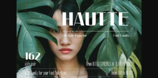 Hautte Font Poster 1