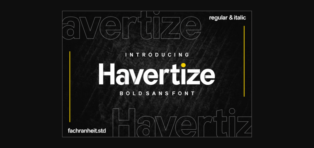 Havertize Font Poster 3