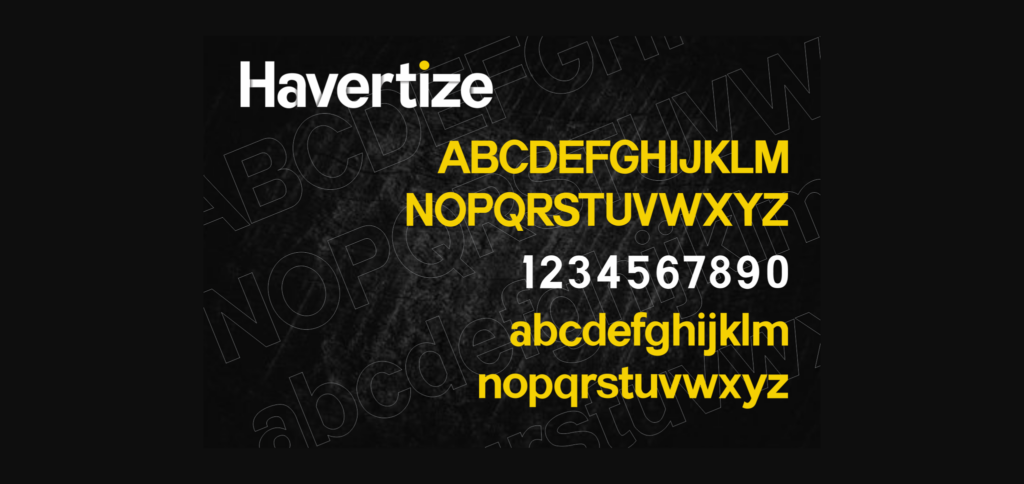 Havertize Font Poster 10