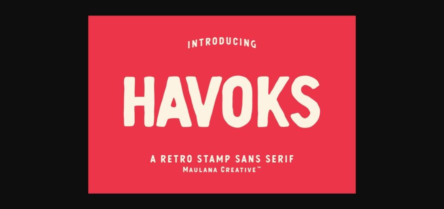 Havoks Font Poster 3