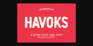 Havoks Font Poster 1