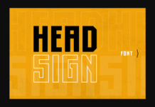 Head Sign Font Poster 1