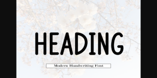 Heading Font Poster 1