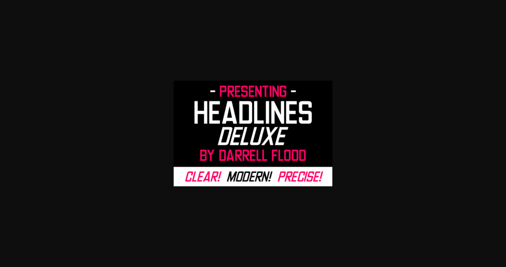 Headlines Deluxe Font Poster 4