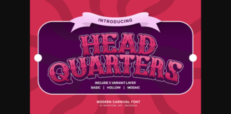 Headquarters Font Poster 1