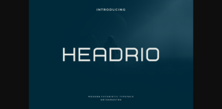 Headrio Font Poster 1