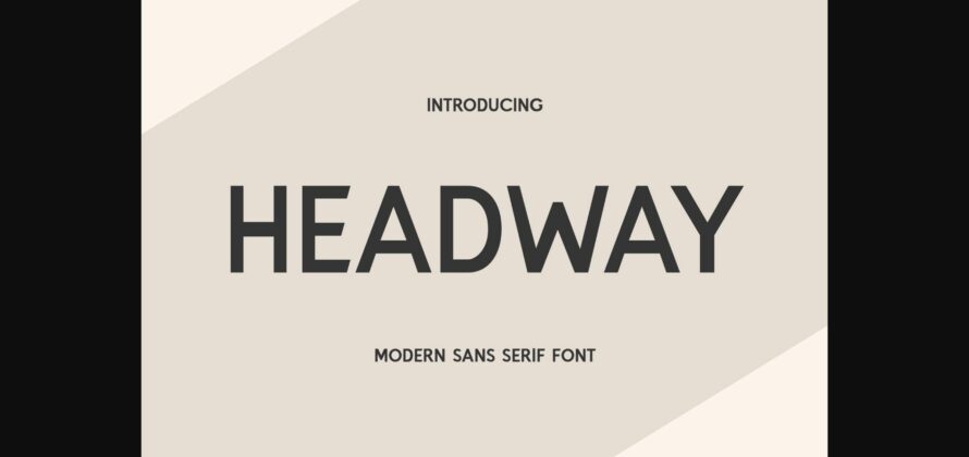 Headway Font Poster 3