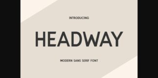 Headway Font Poster 1