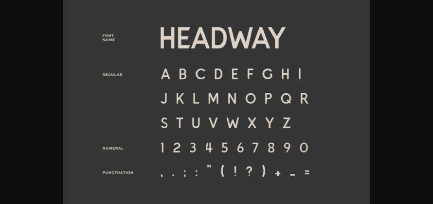 Headway Font Poster 6