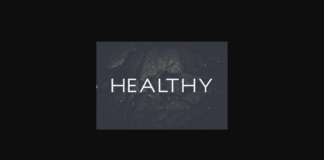 Healthy Font Poster 1