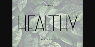 Healthy Font Poster 1