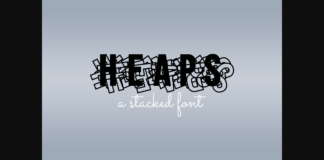 Heaps Font Poster 1