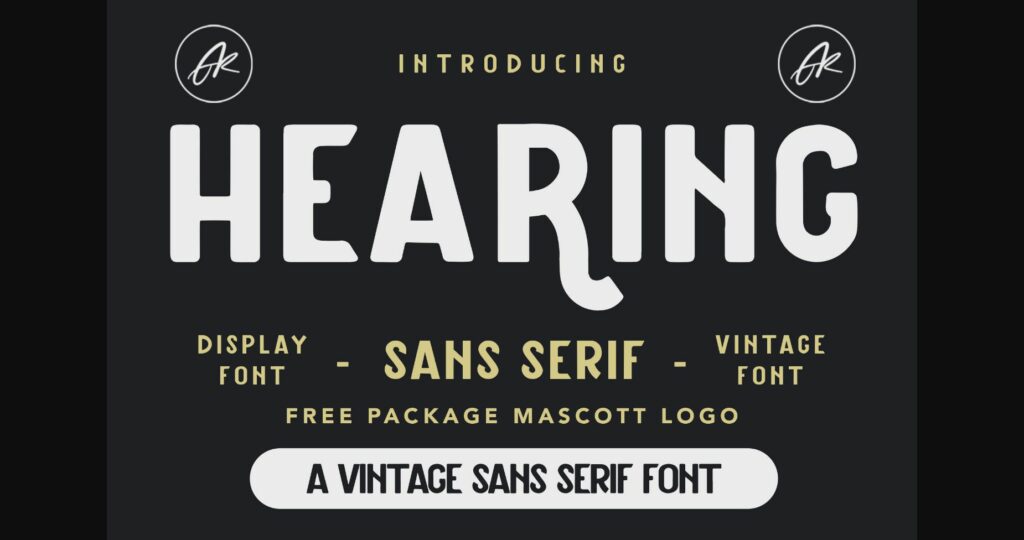 Hearing Font Poster 3